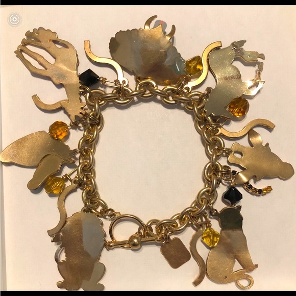 Lunch At The Ritz 2 GO Cat Pin And Bracelet With Original Box And Papers - Picture 7 of 10